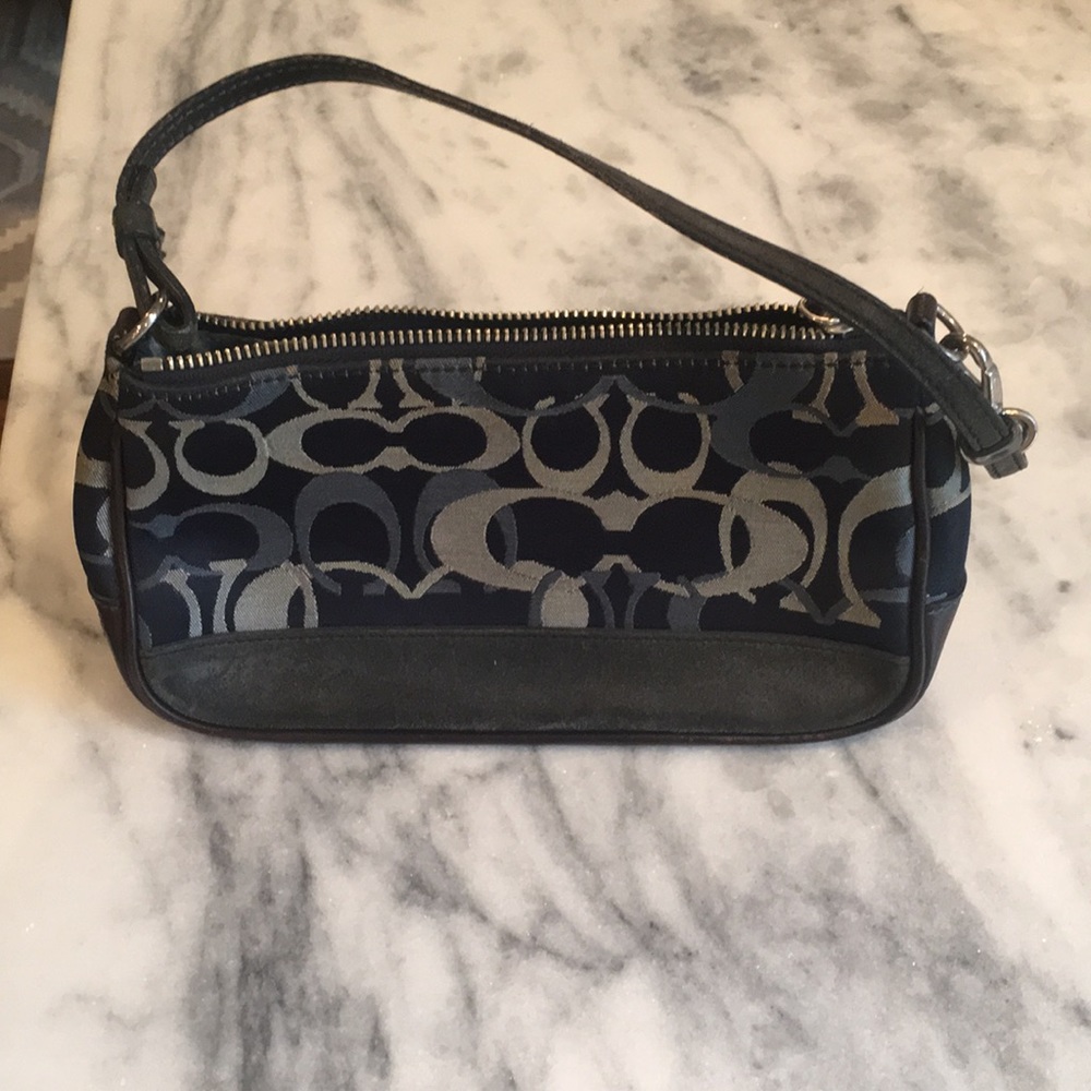 Blue coach purse